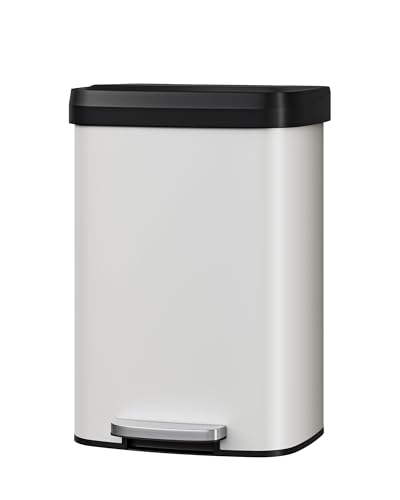 Caneca de basura rectangular 50 litros con tapa