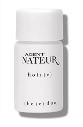 Agent Nateur - holi (c) Natural C Duo Calcio + Vitamina C Polvo  Vegano, no tóxico, cuidado de la piel limpio (.10 oz  0.1 fl oz)