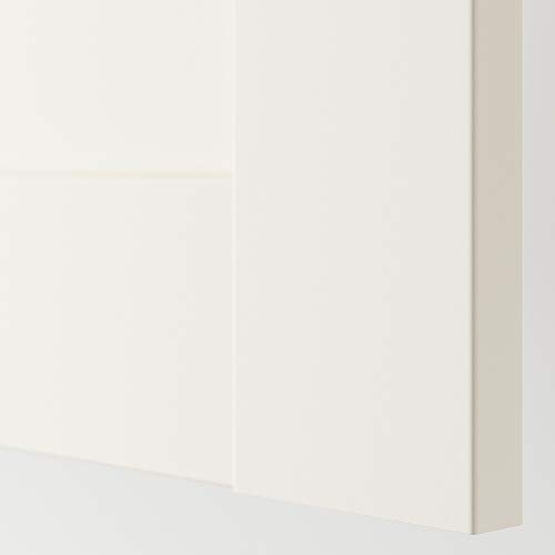 BERGSBO Porte avec charnières battante meuble rangement blanc 50 x 195 cm