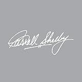 CARROLL SHELBY SIGNATURE VINYL STICKER DECAL FORD COBRA RACE MUSTANG TRACK 3