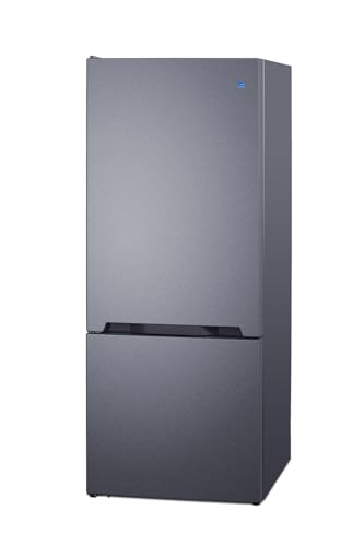 Summit 28" Bottom Freezer Refrigerator, Refrigerator- Freezer, Energy Star, Stainless Steel - FFBF154SSLHD (Left Hand Door) on Fridge.com