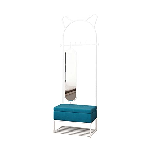 BBioss Exquisito Perchero, Banco para Zapatos, Perchero, Perchero con Ganchos para Entrada, Mueble Industrial con Marco de Metal, Resistente y Estable, 3 Unidades