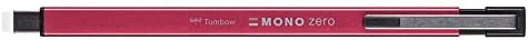 Tombow MONO Zero Metal Square Tip Precision Eraser - Red