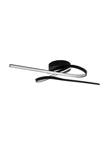 Plafonnier LED moderne noir GL0434 luminaire de plafond pour salon et chambre