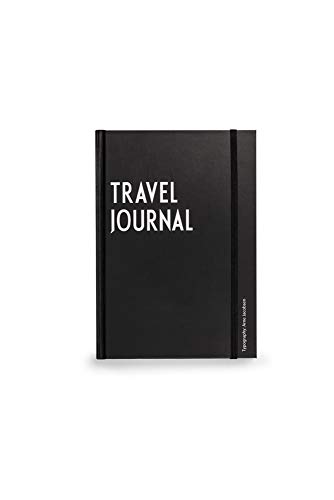 Design Letters Journal de voyage – Espace pour dix destinations, créez une liste de chèques de voyage, visitez les restaurants, les magasins et les lieux...