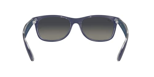 Ray-Ban Sunglasses Blue Frame, Grey-Black Lenses, 55MM4