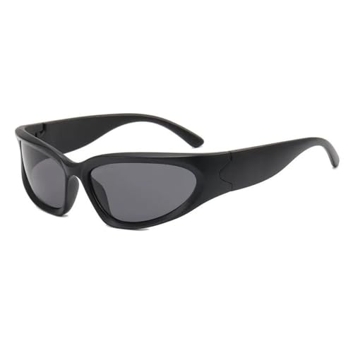 Lunettes de soleil œil de chat contre l éblouissement avec verres miroir style punk