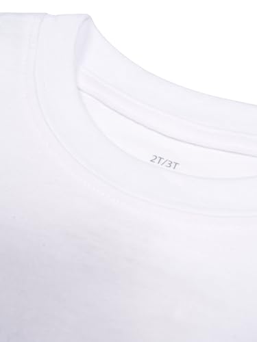 Tahari Boy 5-Pack Toddler T-Shirt Undershirt, White, 2T-3T4