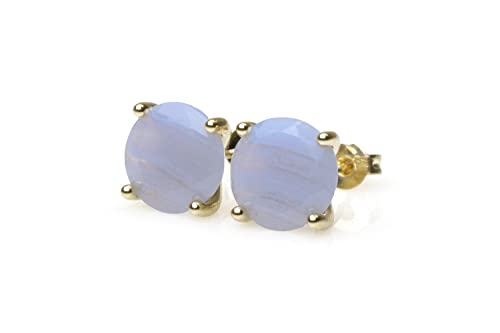 Boucles d'oreilles agate 10mm et or : un bijou en cristal d'exception