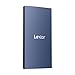 Lexar ES3 Externe SSD 1TB, USB 3.2 Gen2 Portable SSD, bis zu 1.050 MB/s Lesen, 1.000 MB/s Schreiben, Tragbare SSD für iPhone15-Serie/Mac/PS5/XBOX... und Spielkonsole (BLAU)