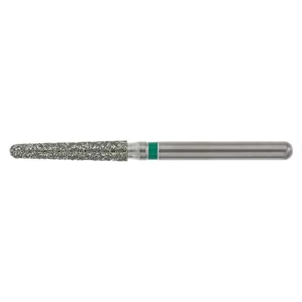 Premier 846KR016C Solo Diamond Single-Use Diamond Bur, Modified KR Taper, Friction Grip, Coarse Grit, 1.6 mm Diameter, 8.0 mm Length, Green (Pack of 25)