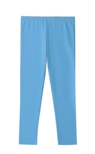 Danichins Girl's Tutu Tulle Sparkle Skirt And Basic Cotton Leggings Set (Blue, 5) #TOP2