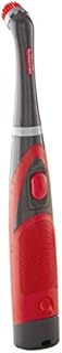 Rubbermaid Reveal Cordless Battery Power Scrubber, Gray/Red, Multi-Purpose Scrub Brush Cleaner for Grout/Tile/Bathroom/Shower/Bathtub, Water Resistant, Lightweight, Ergonomic Grip (1839685)
