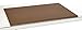 Produktbild Luxentury Schreibtischunterlage Schreibunterlage Leder Kantenschutz: 88x59 cm Echtleder abgewinkelt Auflage braun rutschfest für Büro, 88x59cm, UBO880590