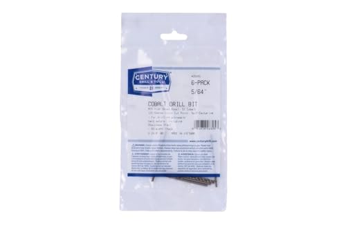 Image of Century Drill & Tool 26805 Cobalt Drill Bit, 5 /64 inch, Pro Pack of 6