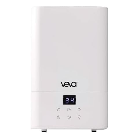 VEVA Humidifiers for Bedroom Large Room 4.5L, Cool Mist Water Vaporizer Essential Oil Diffuser, Quiet Humidifiers for Baby, Covers up to 323 Sq. Ft. Cover
