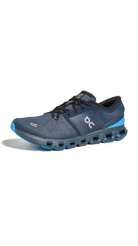 On Men's Cloud X 4 Sneakers, Navy/Gourami, 8 Medium US