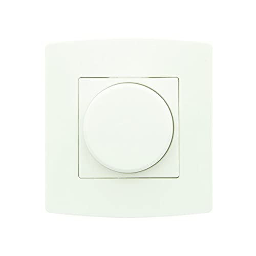 Variateur eclairage 300W encastrer blanc pour salon et ambiance tamisee