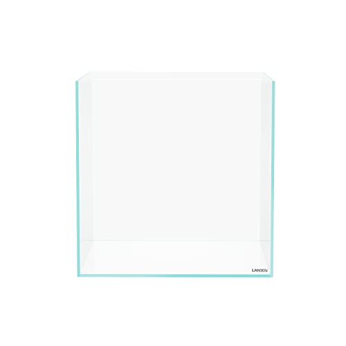 Image of LANDEN 36C 11.5 Gallon Cube Rimless Low Iron Aquarium Tank,W14.2xD14.2xH14.2 in(36x36x36cm) 5mm Thickness with Nano Foam Leveling Mat Included