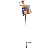 Christmas Inspirations Gartenstecker Woody Disney Pixar Toy Story Blumenstecker H 38 cm dekorative Gartendekoration für Blumenbeet Rasen oder Blumentopf Outdoor Deko Figur