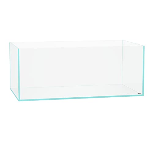 Image of LANDEN 90S 39 Gallon Shallow Tank Rimless Low Iron Tank 35.4 inch L x 19.7 inch W x 14.2 inch H (90cm x 50cm x 36cm); 10mm Thickness Aquascape Fish Tank, Black Leveling Mat Included