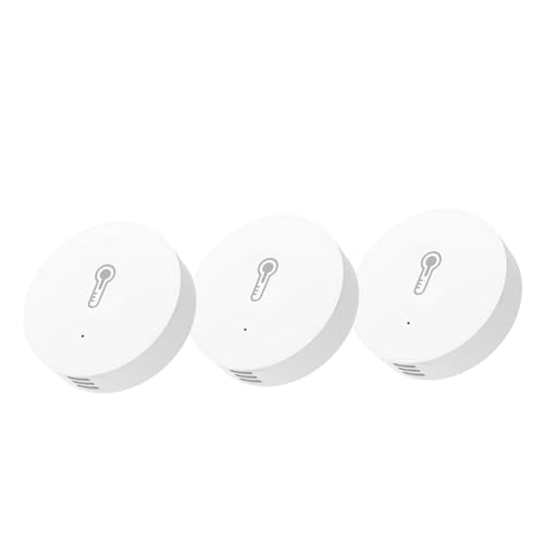 Haozee Zigbee Temperature and Humidity Sensor 3 Pack ZigBee Hub Required