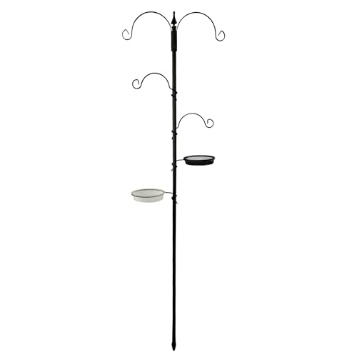 Image of Oypla Wild Bird Decorative Feeding Station with Feeder Tray & Bath