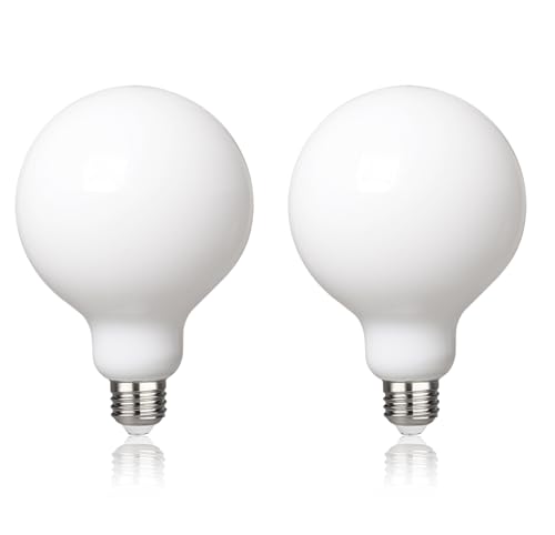 Image of G30 LED Globe Light Bulbs, E26 Base, Neutral White 4000K, 2 Pack