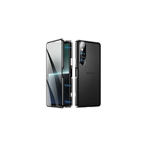 sunrun �X�}�z�P�[�X Xperia 10 VIII�p�� �P�[�X �N���A �ϏՌ� �J�o�[ �ی�P�[�X �l�C ���� �A���~�o���p�[ �y�� �}�O�l�b�g���� �_�u�����S���b�N�t�� �O�㋭���K���X�ی�[ay-24nx981][�u���b�N]