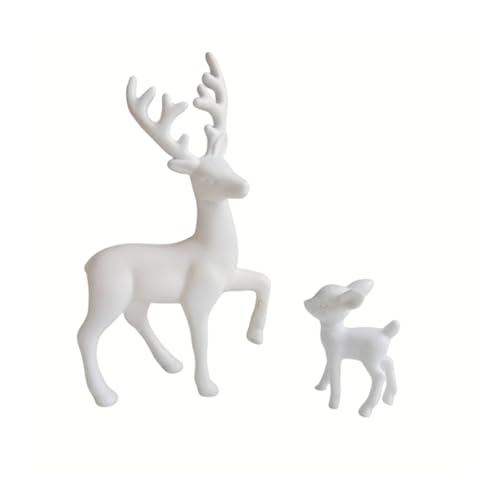 Saiyana Figure di renna di Natale Decorazioni In Piedi Cervo Figure di Cervo Modello Animale Per La Casa Vino Armadio Decorazione Da Tavolo Decorazione Di Natale