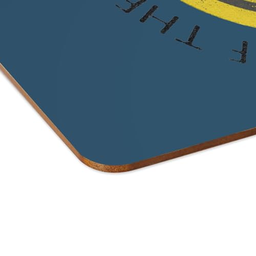 Sets de table bleu liège napperons vintage humour grand format - 4
