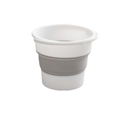 Gorocking 折りたたみ バケツ 5L/10L/17L 4色 掃除 洗濯 洗車 足湯 釣り (グレー, 5L)