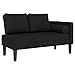 Produktbild vidaXL Chaiselongue, Indoor Lounge Sofa mit Kissen, Gepolsterte Recamiere für Wohnzimmer Schlafzimmer Büro, Relaxliege Couch, Schwarz Stoff