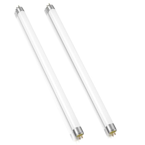 2 Stück 8W Leuchtstoffröhre, Größe 300mm, T5 Warmweiß 3000K, 560LM, G5-Sockel, Röhrenlicht mit Geringem Energieverbrauch, Energiesparlicht für den Notfall, Geeignet für Küche, Bad, Schrank, Garage