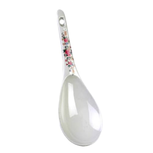 7005AR Rice Ladle, 1-1/2 oz., 8-1/4" x 2-3/4", one-Piece, Break-Resistant, Dishwasher Safe, Hanging Hole, Melamine, Rose, Pack of 12