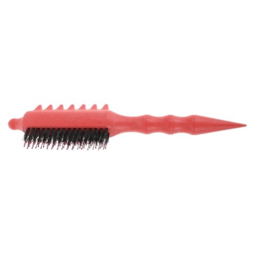 NOLITOY Brosse à Crêper Gonflable Orange pour Cheveux Fins, Peigne Queue de Rat en Nylon, Outil de Massage du Cuir Chevelu et Séparation, Coiffage Volumisant pour Usage Salon et Maison