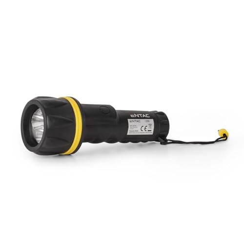 Entac Lampe de poche 2D en plastique portable pour la vie quotidienne