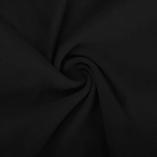 Womens Maxi Skirt Elastic Basic Solid Tie Dye Foldable High Waisted Midi Length Plus Size A-Line Skirts with Pockets(Black,3X-Large)4