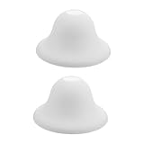 Hemobllo 2pcs Chic Plastic Hat-shaped Lamp Covers for Home Decor Simple Installation Central Hole for Living Room and Bedroom Lighting