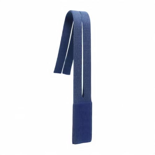Image of iPhone Pocket Features a Singular 3D-Knitted Construction Designed to fit Any iPhone a Beautiful Way to wear and Carry nitted Scarf with Contrast Stripe Detail, Unisex, (Blue) (Long)