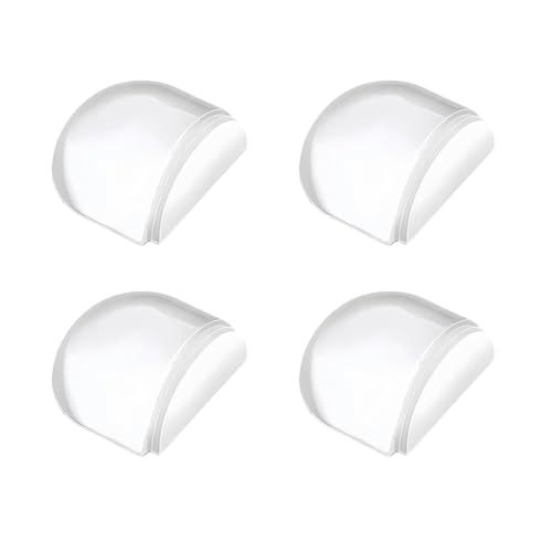 tope de puerta para suelo transparente Autoadhesivos, Protección para Paredes y Muebles Sin Necesidad de Taladrar, Compatible con Parquet, Gresite, Laminado y Suelos Lisos(4PCS)