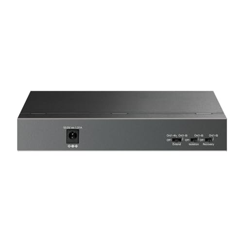 TP-Link 9-Port 10/100Mbps Desktop Ethernet Switch with 8-Port PoE+, 63 W PoE Budget, PoE Auto Recovery,Plug & Play, Metal Casing, Energy Saving, Ideal for IP Surveillance & Network Security (LS109P)