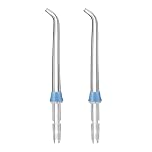 2Pcs Replacement Classic Jet Tips for Waterpik Flosser WP100 WP250 WP300 WP450 WP660 WP900Other Oral Irrigators(Blue)