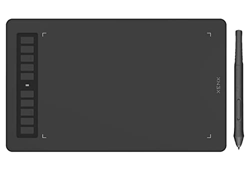 Tableta de dibujo gráfico con 8192 niveles de sensibilidad XENX P3-1060B y lápiz sin batería