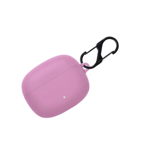 Image of SHISHVIKA Silicone Case Cover Compatible with OnePlus Nord Buds 4 Pro | Shockproof Protective Cover | Soft TPU Skin | Anti-Slip | Dustproof | LED Visible | Keychain Hook Included (Pink)