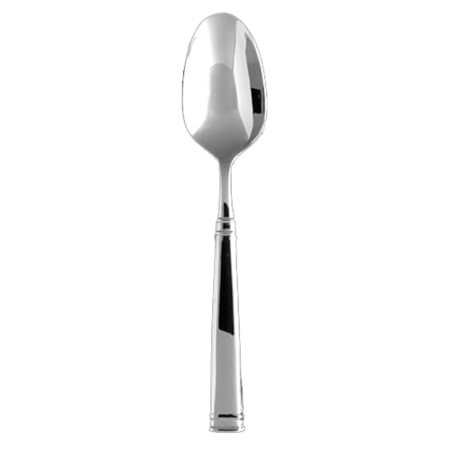 Image of Fortessa Bistro 18 /10 Stainless Steel Flatware Serving Spoon, 8.9-Inch,Silver
