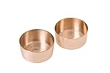 De Kulture Handmade Bronze Kansa Katori Bowl Set Seasoning Dish for Sushi Sauce Cream Spices Soy BBQ...