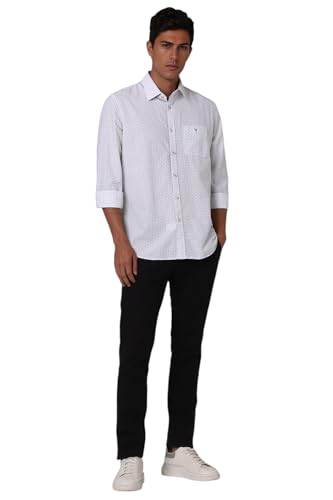 Image of Van Heusen Casual Printed Shirt for Men| Premium Cotton| Full Sleeves| Slim Fit |Breathable Fabric