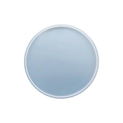 Image of R H Lifestyle Silicone Moulds Round Resin Art Mould Coaster Mould for Resin Art Epoxy Casting Mould Tray Photo Frame Mold Resin Coaster Mould 18 Inch