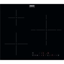 Placa Induccion Franke Zanussi ZITX633K Placa inducción, 3 zonas, Temporizador, Calentamiento automático, Avisador de minutos, Bloqueo seguridad, Avisador acústico, Control táctil, Sin Marco, Negro, 60cm